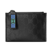 Gucci GG Crystal Card Case Black GG Crystal Canvas