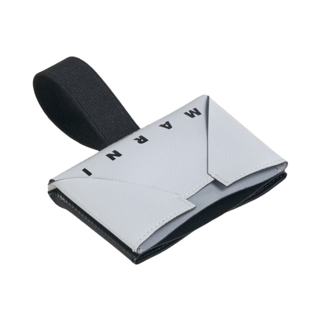 마르니 PVC 오리가미 구조 카드 홀더 실버 블랙(Marni PVC Origami Construction Card Holder Silver Black) - 2