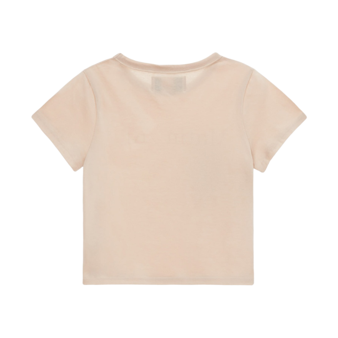 (W) 마뗑킴 로고 실크 크롭 탑 베이지((W) Matin Kim Logo Silket Crop Top Beige) - 2