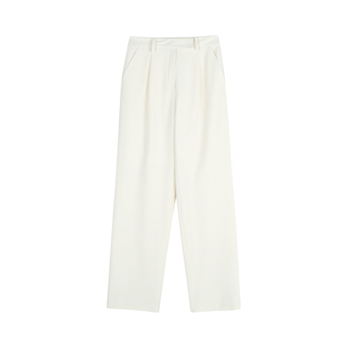 해브레스 우먼 프론트 포인트 트라우저 크림(Haveless Women Front Point Trousers Creme)