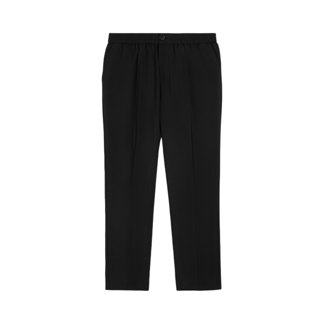 HTR206-279-001 AMI Elasticated Waist Trousers Black