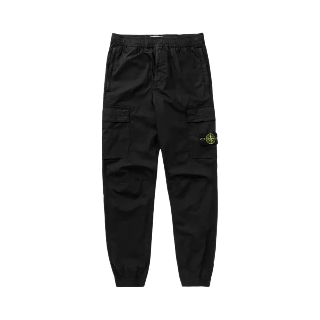 Stone Island Stone Island 31303 Stretch Cotton Tela Paracadute Cargo Pants Black - 24SS · 31