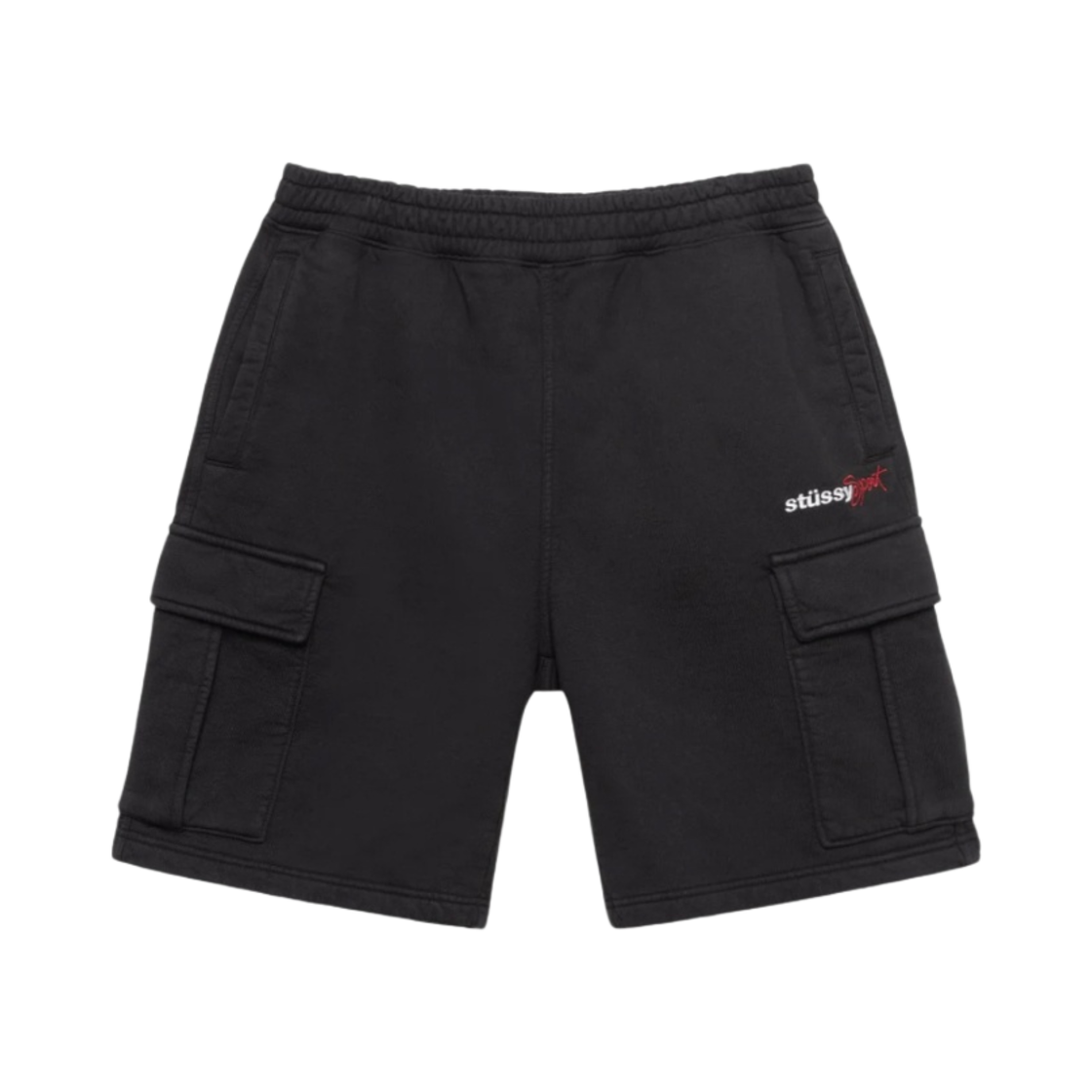 스투시 카고 플리스 쇼츠 블랙(Stussy Cargo Fleece Shorts Black) - 1