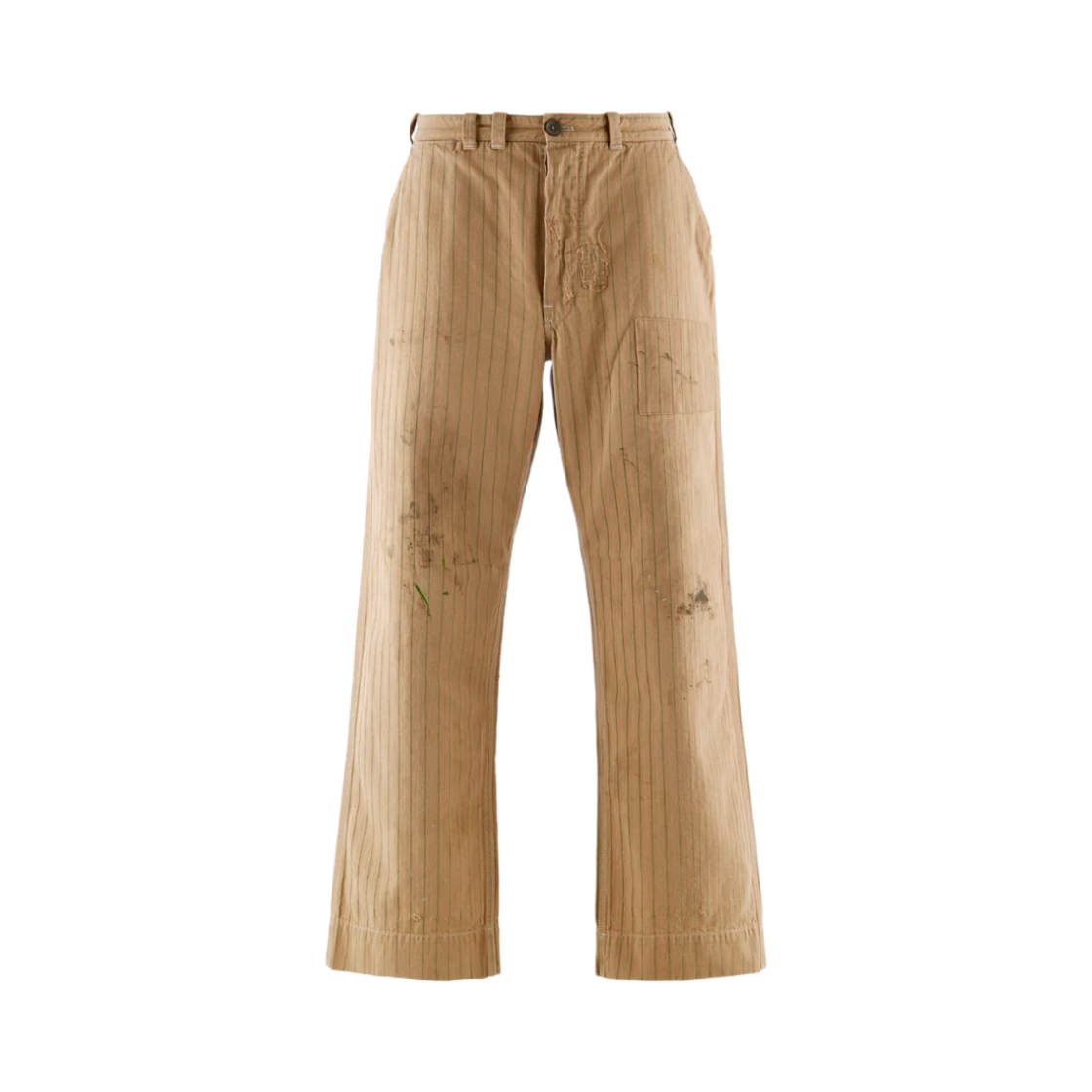 HR8-0000-C24 Saint Mxxxxxx x Sean Wotherspoon Stripe Uniform Pants Beige - 25SS