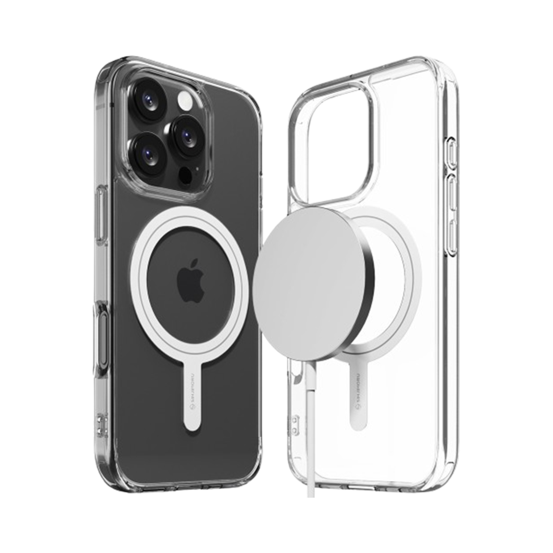 신지모루 2배자력 맥세이프 M 에어클로 투명 마그네틱 케이스 아이폰 17 16 15 14 13 12 미니 플러스 프로 맥스