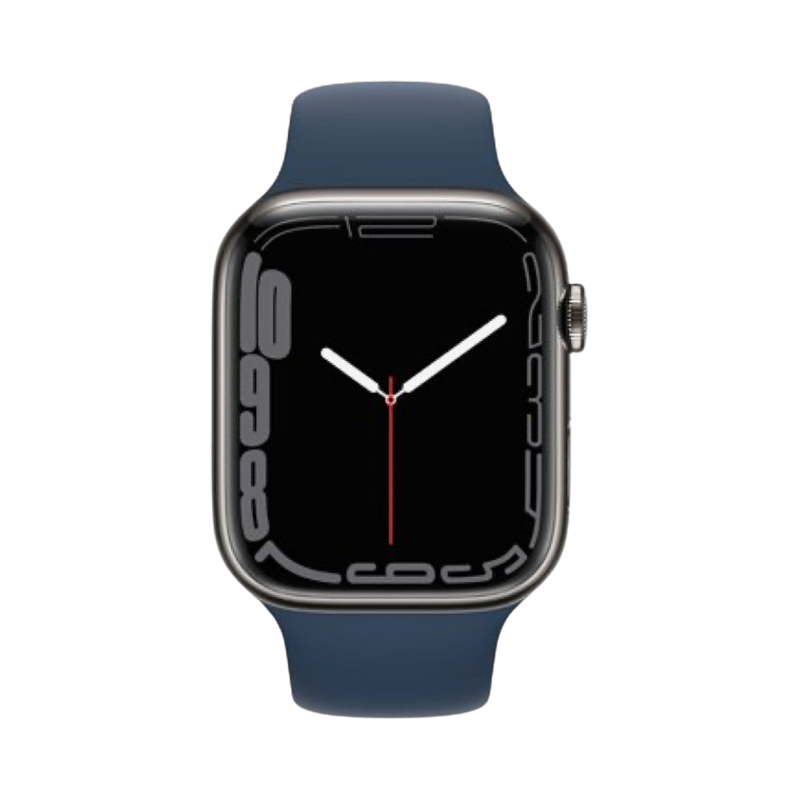 애플 워치 시리즈 7 45mm 셀룰러 그래파이트 스테인리스 스틸 케이스 스포츠 밴드 어비스 블루 (국내 정식 발매 제품)(Apple Watch Series 7 45mm Cellular Graphite Stainless Steel Case with Sport Band Abyss Blue (Korean Ver.)) - 2