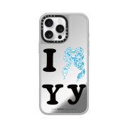 Casetify x Open Yy Blue Ribbon Snake iPhone Magsafe Silver Mirror Silver Bumper Case