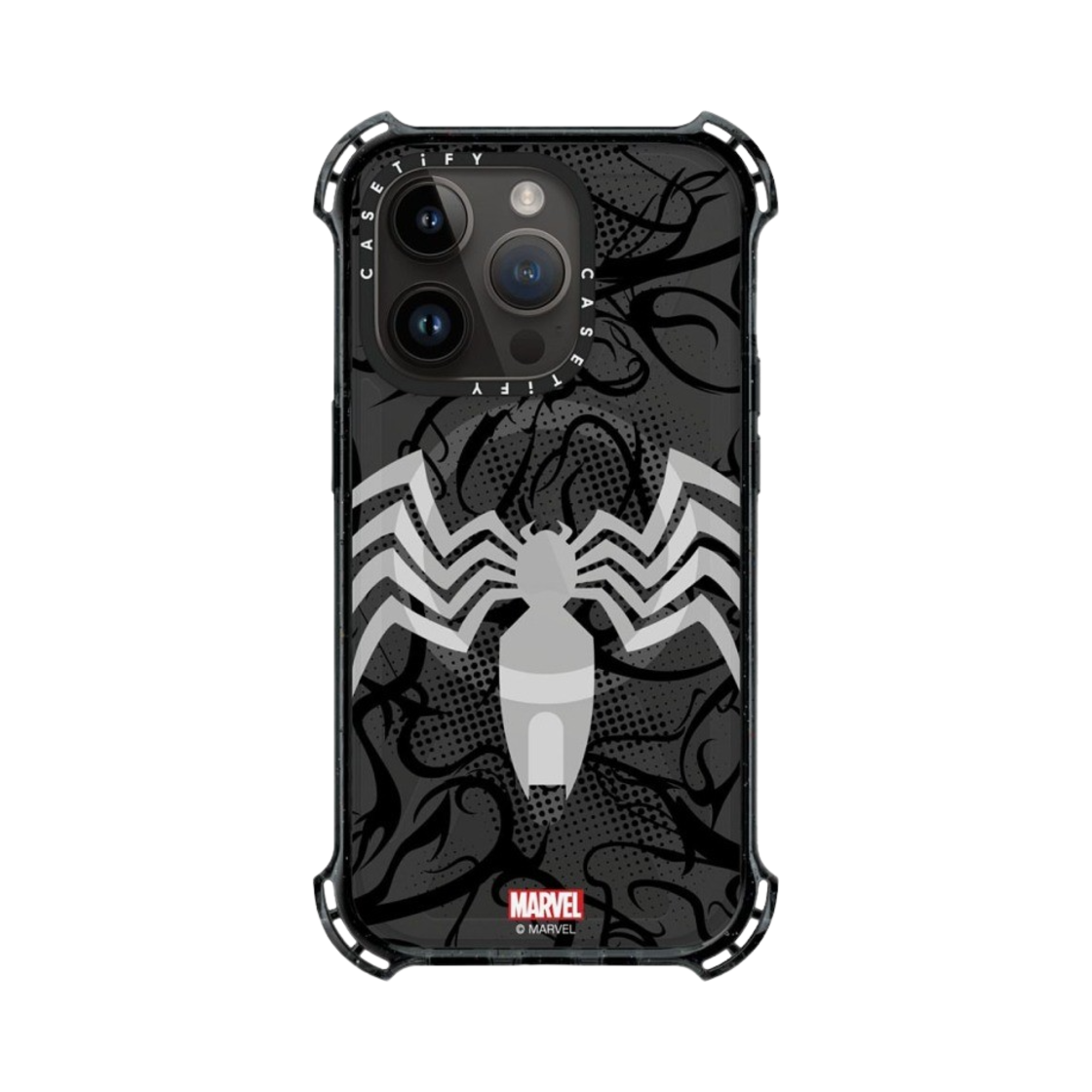 케이스티파이 x 마블 아이폰 베놈 수트 바운스 케이스 클리어 블랙(Casetify x Marvel iPhone Venom Suit Bounce Case Clear Black) - 3