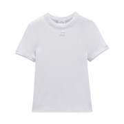 (W) Courreges Classic Rib T-Shirt Lavande Fonce