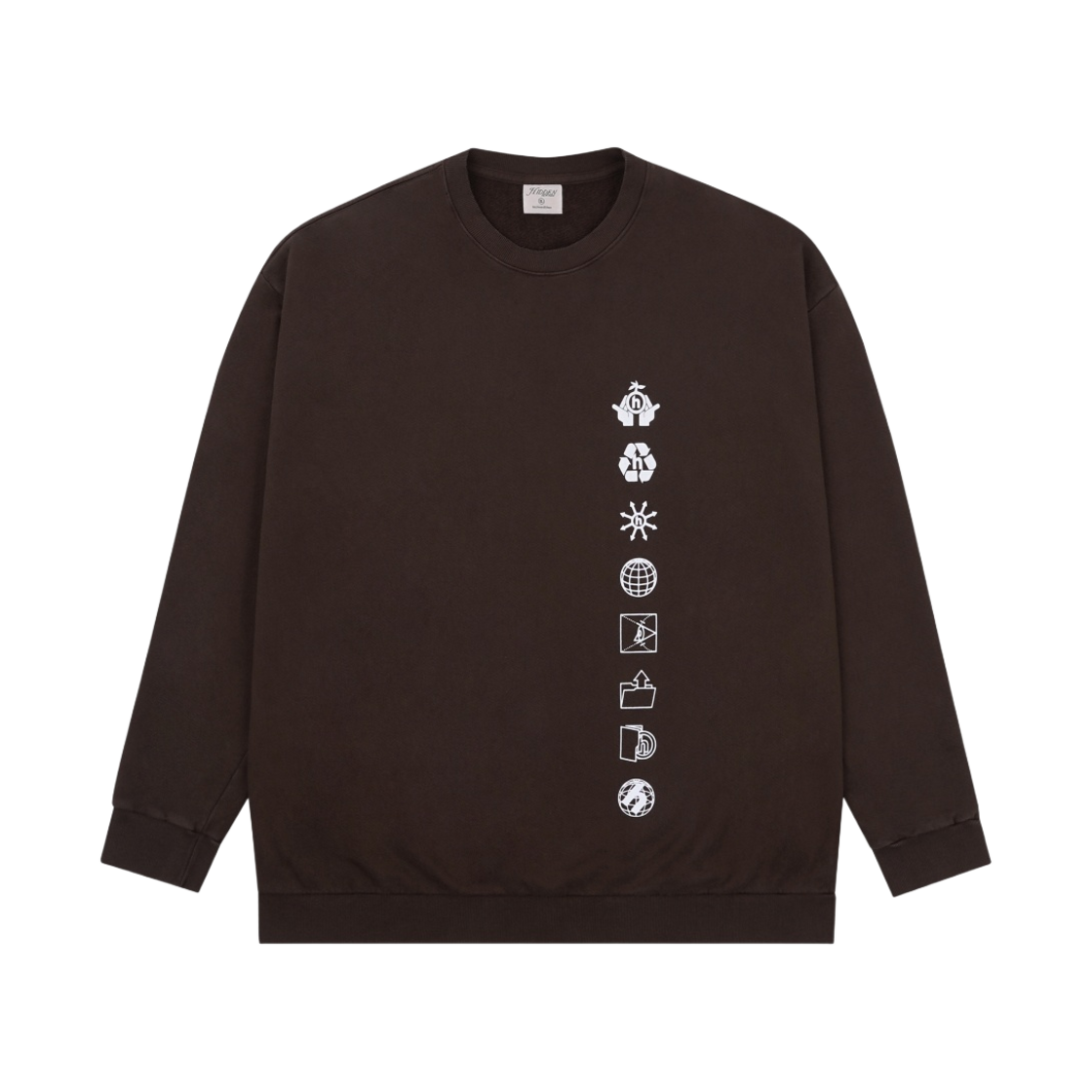 히든 NY 아이콘 크루넥 브라운(Hidden NY Icon Crewneck Brown) - 1