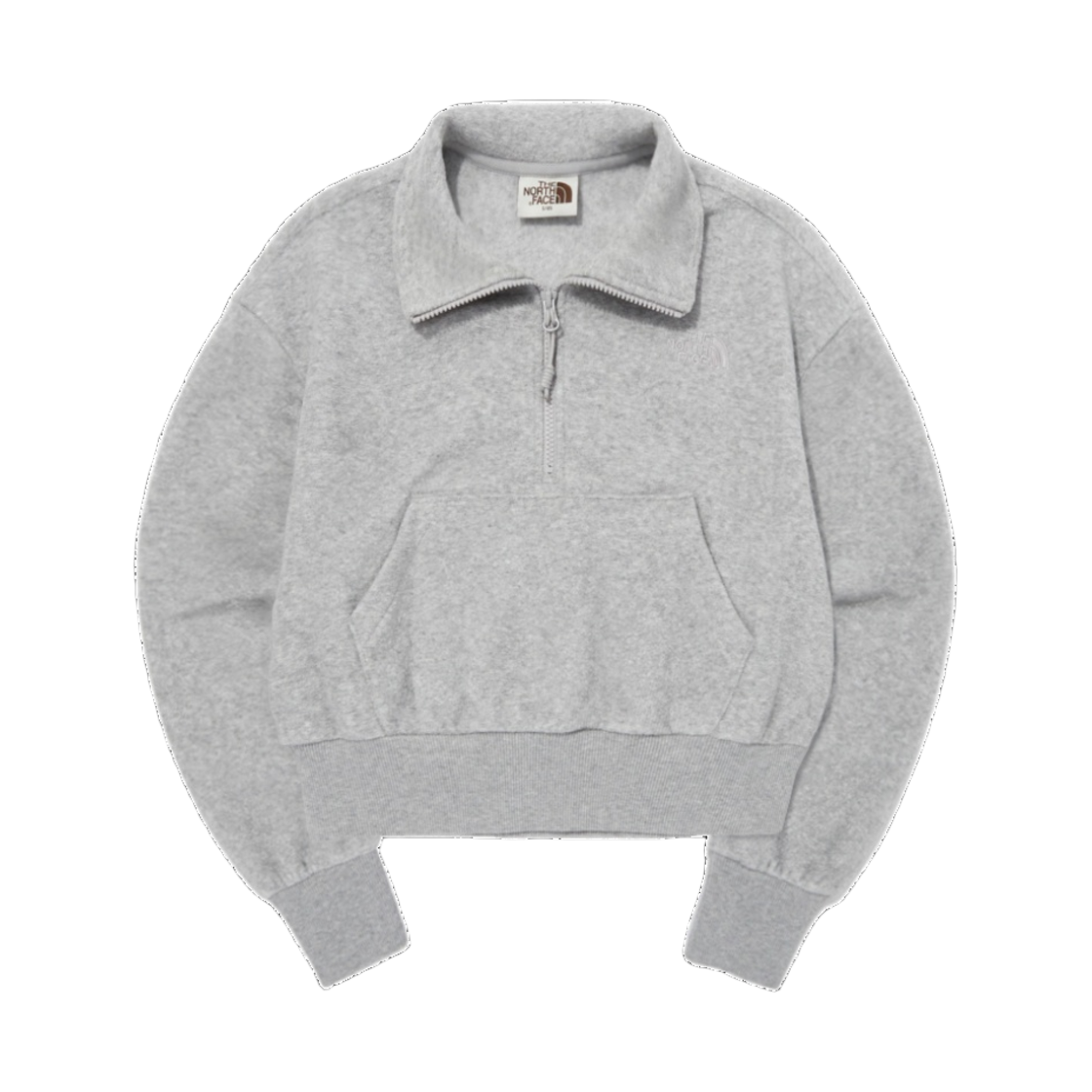 NM5MQ30J (W) The North Face White Label Terry Half Zip Sweatshirt Melange Grey