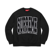 Supreme Cities Arc Crewneck Black - 21FW