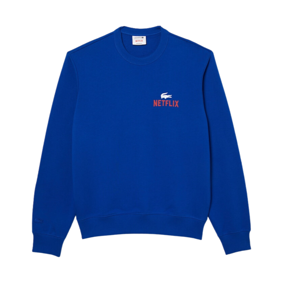 라코스테 x 넷플릭스 그래픽 스웨트셔츠 블루(Lacoste X Netflix Graphic Sweatshirt Blue) - 1