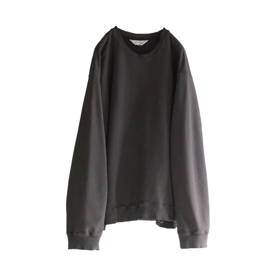 ANC-CT41-3 Ancellm Aging Over Sweatshirt F.Black