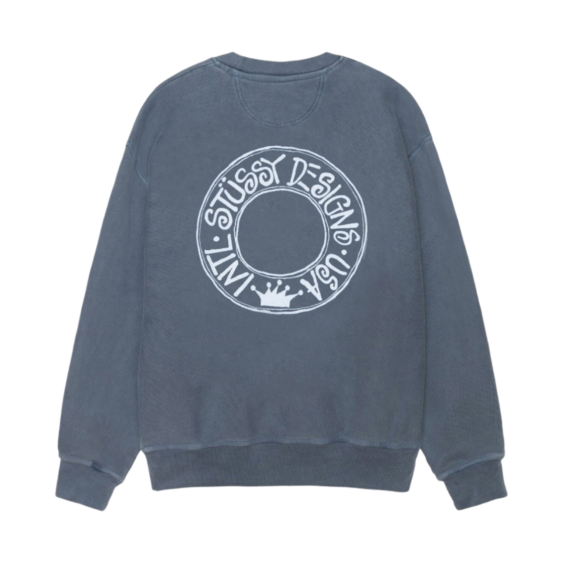 스투시 부아나 피그먼트 다이드 크루 블랙 | Stussy | KREAM