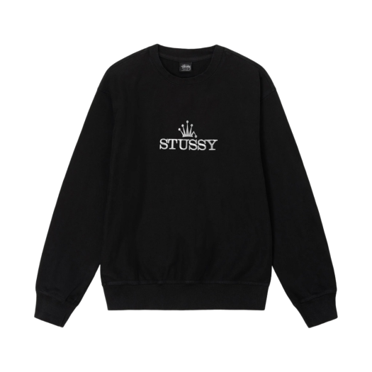 STUSSY CREW World Tour 80-14 MA-1 黒 S New NWT Dover Street Market DSM x Stüssy World Tour Crewneck
