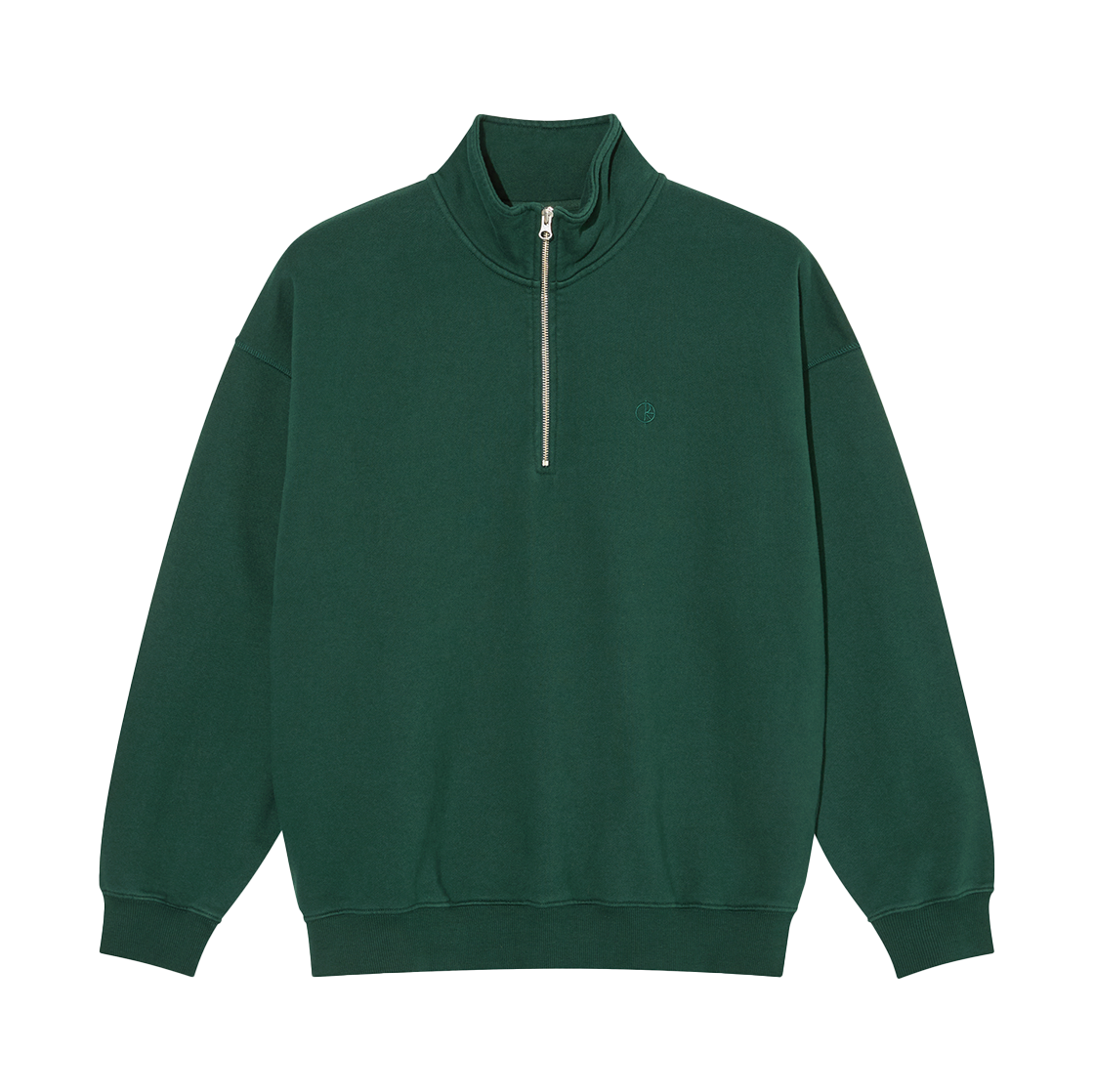 폴라스케이트 프랭키 하프 집 스웨터 다크 에메랄드