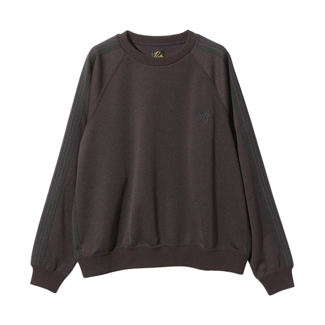 PU272 Needles Track Crew Neck Poly Smooth Dark Purple