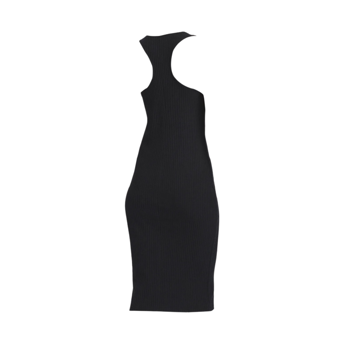 (W) 나이키 스포츠웨어 칠 니트 슬림 슬리브리스 립드 미디 드레스 블랙 - 아시아((W) Nike Sportswear Chill Knit Slim Sleeveless Ribbed Midi Dress Black - Asia) - 2