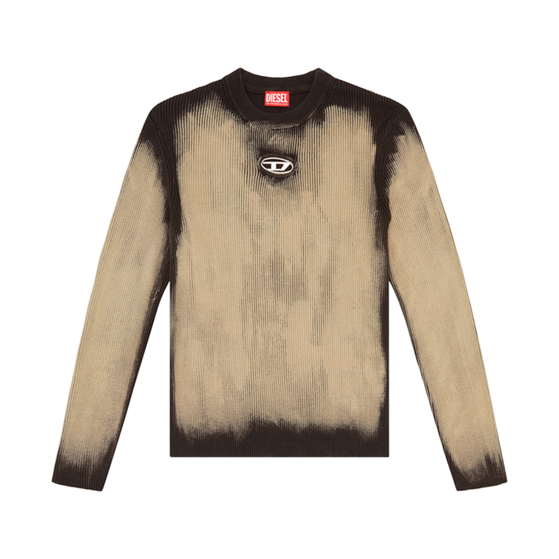 디젤 K-드레인 트리티드 점퍼 메탈 로고 인서트 베이지(Diesel K-Darin Treated Jumper With Metal Logo Insert Beige)
