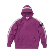 Supreme x Stone Island Stripe Hooded Sweatshirt Purple - 22SS