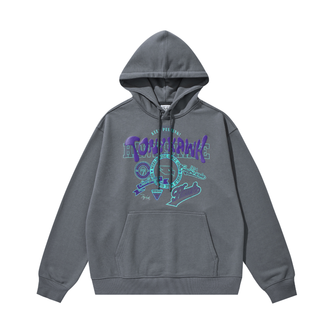 토니호크 바시티 그래픽 후디 차콜