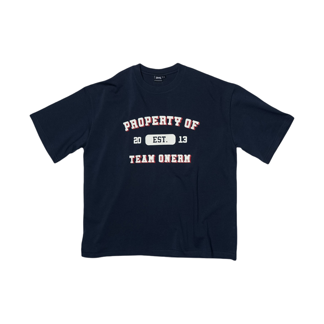 원알엠 팀 원알엠 오버핏 티셔츠 딥 네이비(ONERM Team ONERM Overfit T-Shirt Deep Navy)