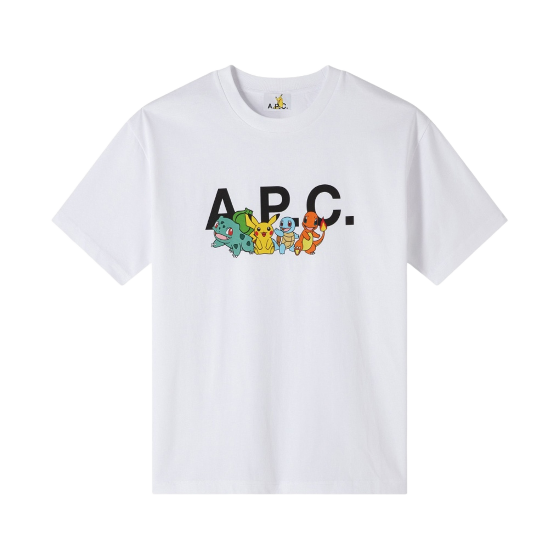 아페쎄 포켓몬 더 크루 티셔츠 화이트(A.P.C. Pokemon The Crew T-Shirt White)
