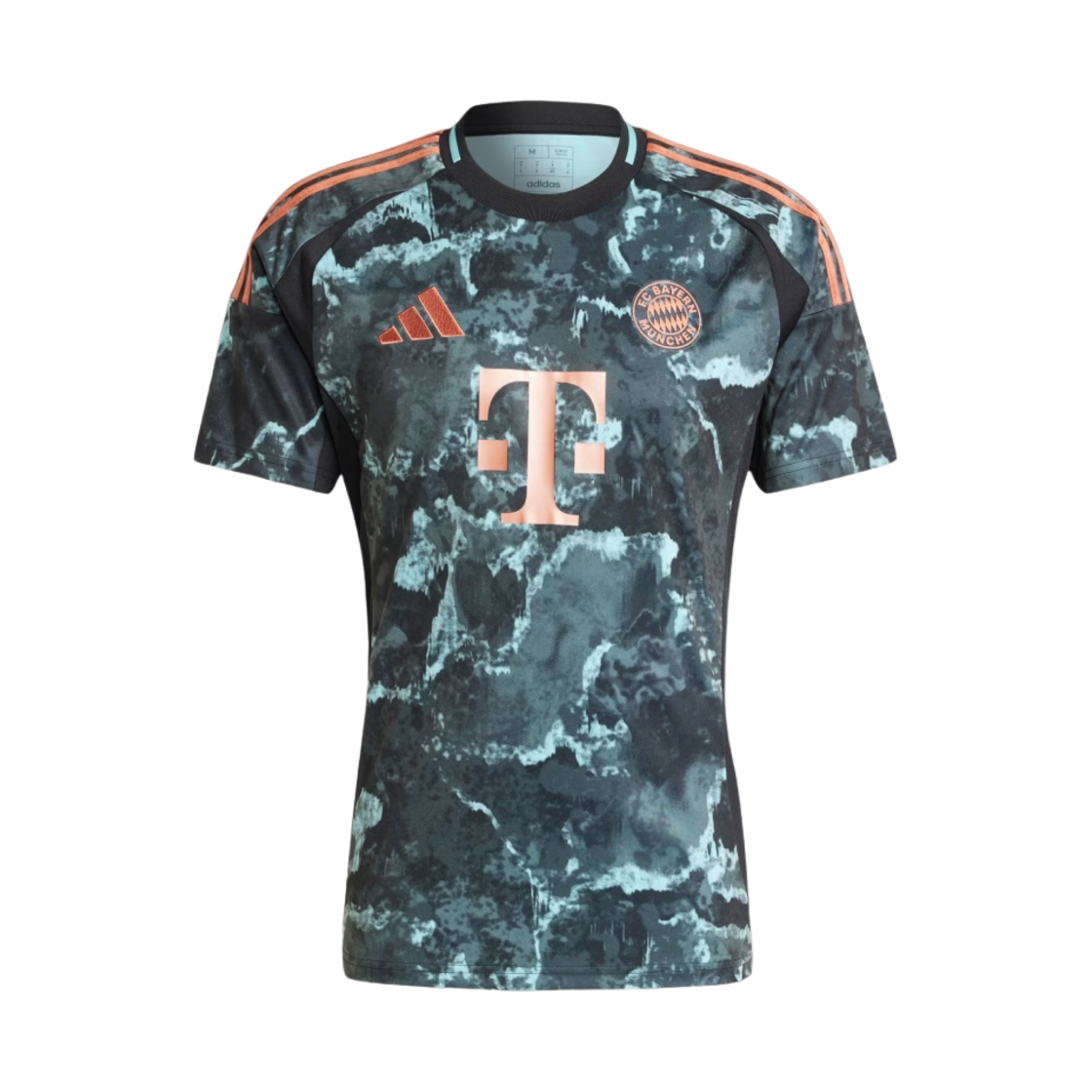 아디다스 바이에른 뮌헨 2024/25 어웨이 저지 블랙 - KR 사이즈 (논 마킹 버전)(Adidas Bayern Munchen 2024/25 Away Jersey Black - KR Sizing (Non Marking Ver.))