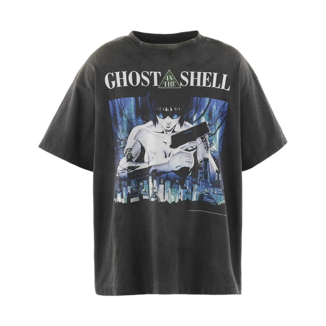세인트 마이클 x 고스트 인 더 쉘 숏슬리브 티셔츠 블랙 - 24AW(Saint Mxxxxxx x Ghost In The Shell S/S T-Shirt Black - 24AW)
