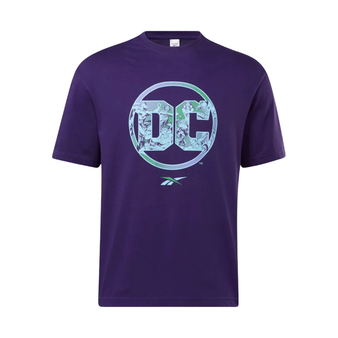 리복 x DC 크루넥 숏슬리브 셔츠 레귤러 핏 퍼플(Reebok x DC Crewneck Short Sleeve Shirt Regular Fit Purple)