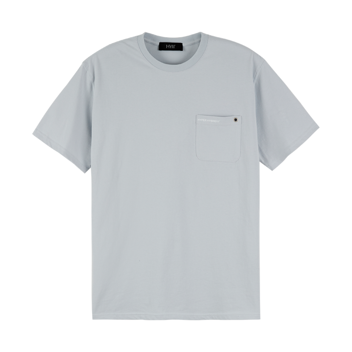 하이투 아일렛 포인트 포켓 티셔츠 라이트 그레이(HYII Eyelet Point Pocket Tshirt Light Grey)