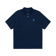 Ader Error Sig; TRS Tag Polo T-Shirt 01 Navy