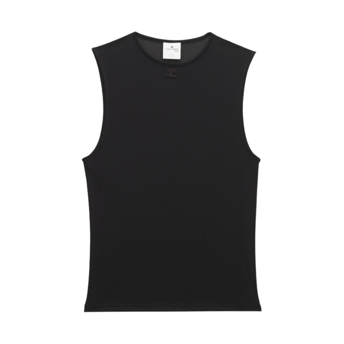 꾸레쥬 슬리브리스 탑 블랙(Courreges Sleeveless Top Black) - 1