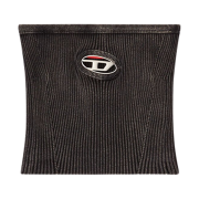 (W) Diesel M-Clarksvillex-C Knit Tube Top with Cut-Out Logo Black