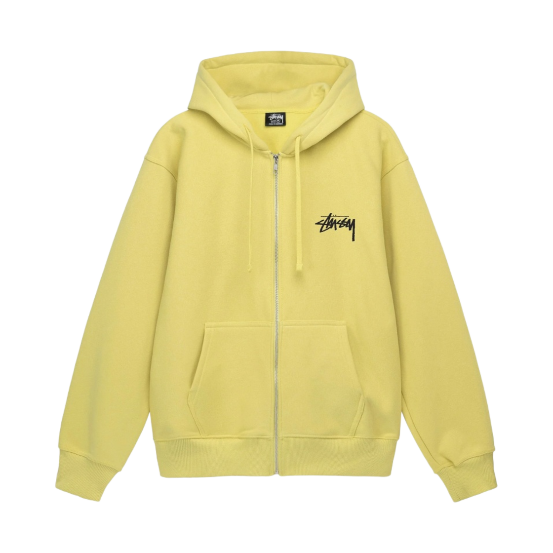 스투시 버닝 스탁 후드집업 옐로우(Stussy Burning Stock Zip Hoodie Yellow) - 2