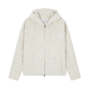 Hono Report Hooded Zip-Up White Sand