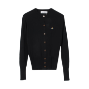 Vivienne Westwood Orb Logo Cardigan Black