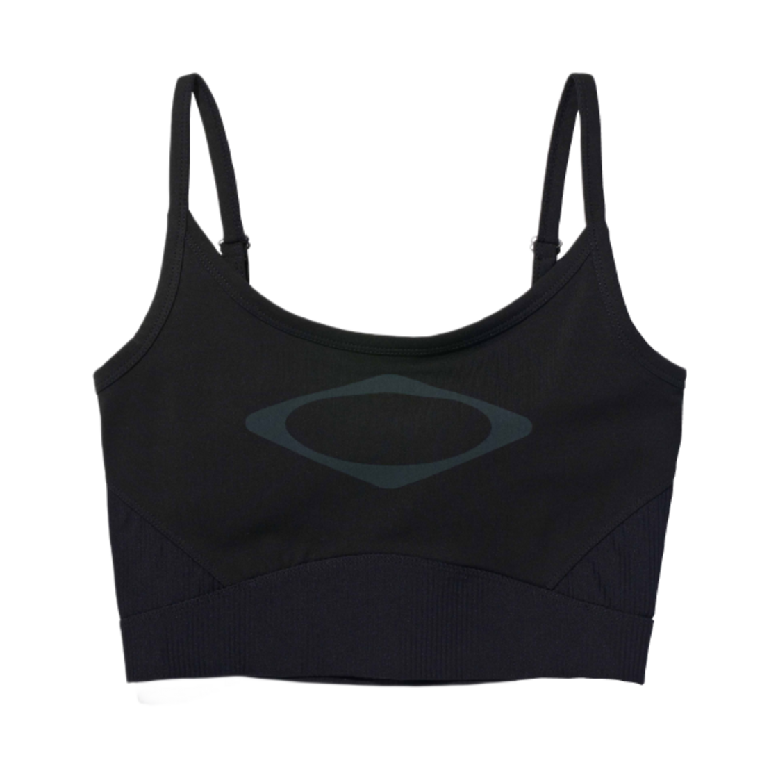 (W) 미스치프 롬버스 컷아웃 브라 탑 블랙((W) Mischief Rhombus Cut-Out Bra Top Black) - 1