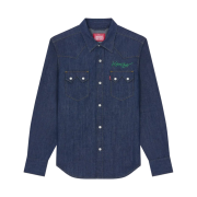 Kenzo x Levi's Denim Genderless Cowboy Shirt Rinse Blue Denim