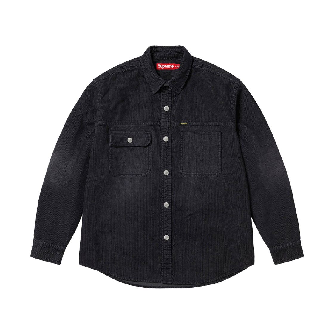 슈프림 워시드 코듀로이 셔츠 블랙 - 25SS(Supreme Washed Corduroy Shirt Black - 25SS)