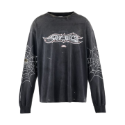 Saint Mxxxxxx x Teflon Disco Insanity Miles Lasalle L/S T-Shirt Black - 25SS