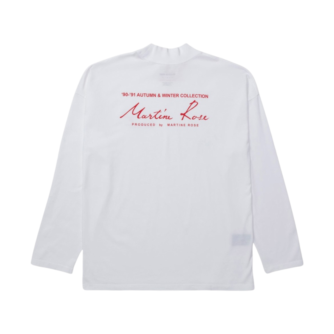 마틴 로즈 저지 퍼넬 넥 화이트(Martine Rose Jersey Funnel Neck White) - 2