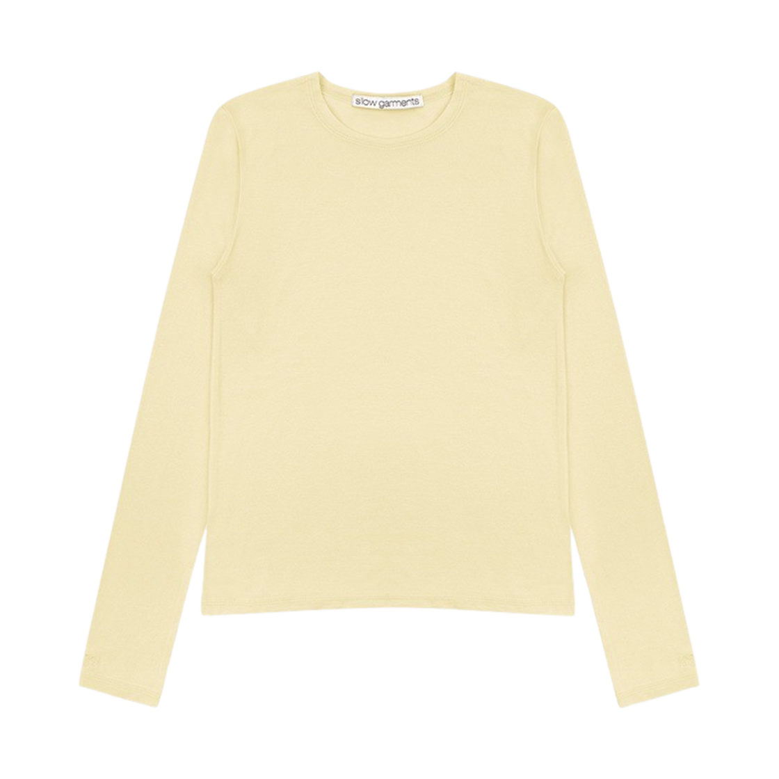 SL2302TH07MTF1 Sllow Garments Women Simple Layering Long Sleeve Beige