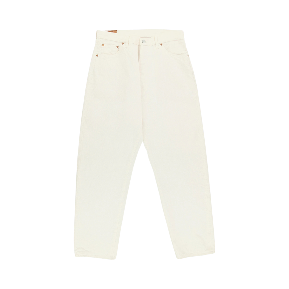 캡틴 선샤인 5P 지퍼 프론트 데님 팬츠 화이트 원 워시(Kaptain Sunshine 5P Zipper Front Denim Pants White One Wash)