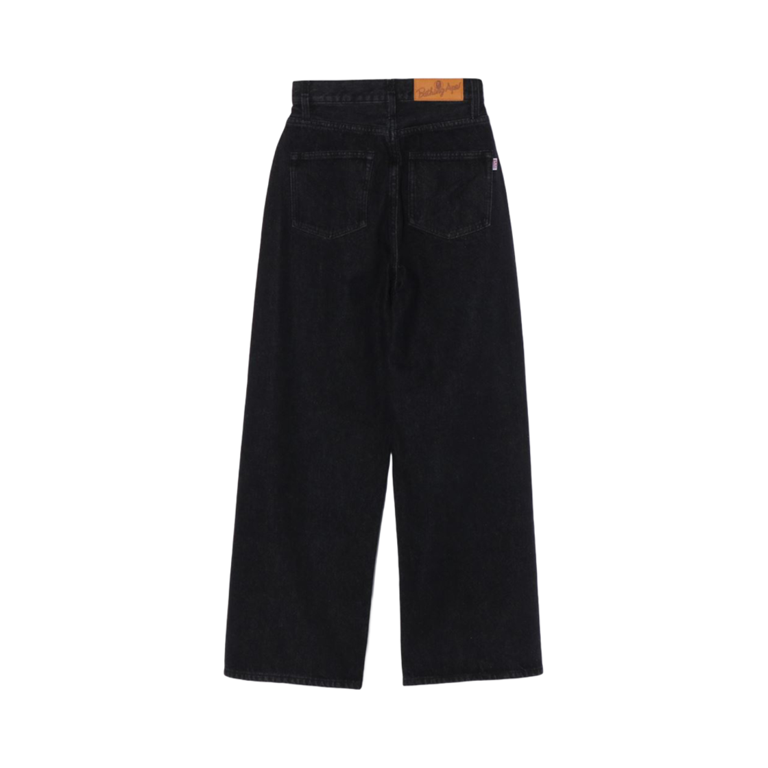 (W) 베이프 크리스탈 스톤 샤크 하이 웨이스트 데님 진 블랙((W) BAPE Crystal Stone Shark High Waist Denim Jeans Black) - 2