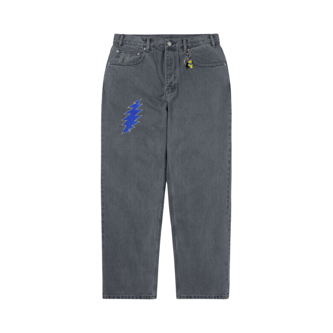 GD243DPA5P01DBL Thisisneverthat x Grateful Dead Lightning Relaxed Jeans Dusty Blue