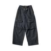 Kapital 14 oz. Black X Kinari Denim Shovel Buggy Pants Black Kinari
