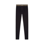 Versace Greca Border Long Underwear Black