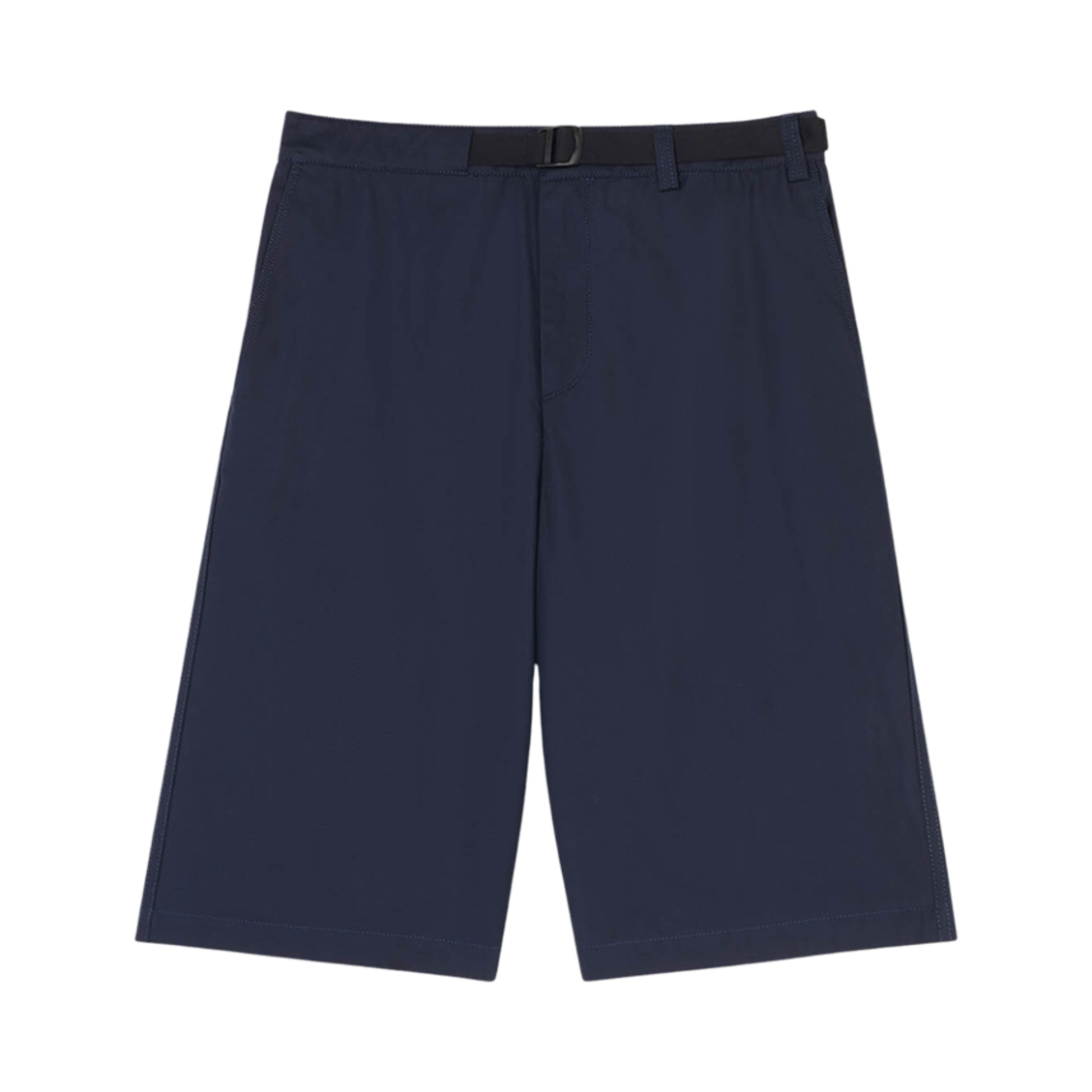 KM01422WW0075-P498 Maison Kitsune Belted Shorts Dark Navy
